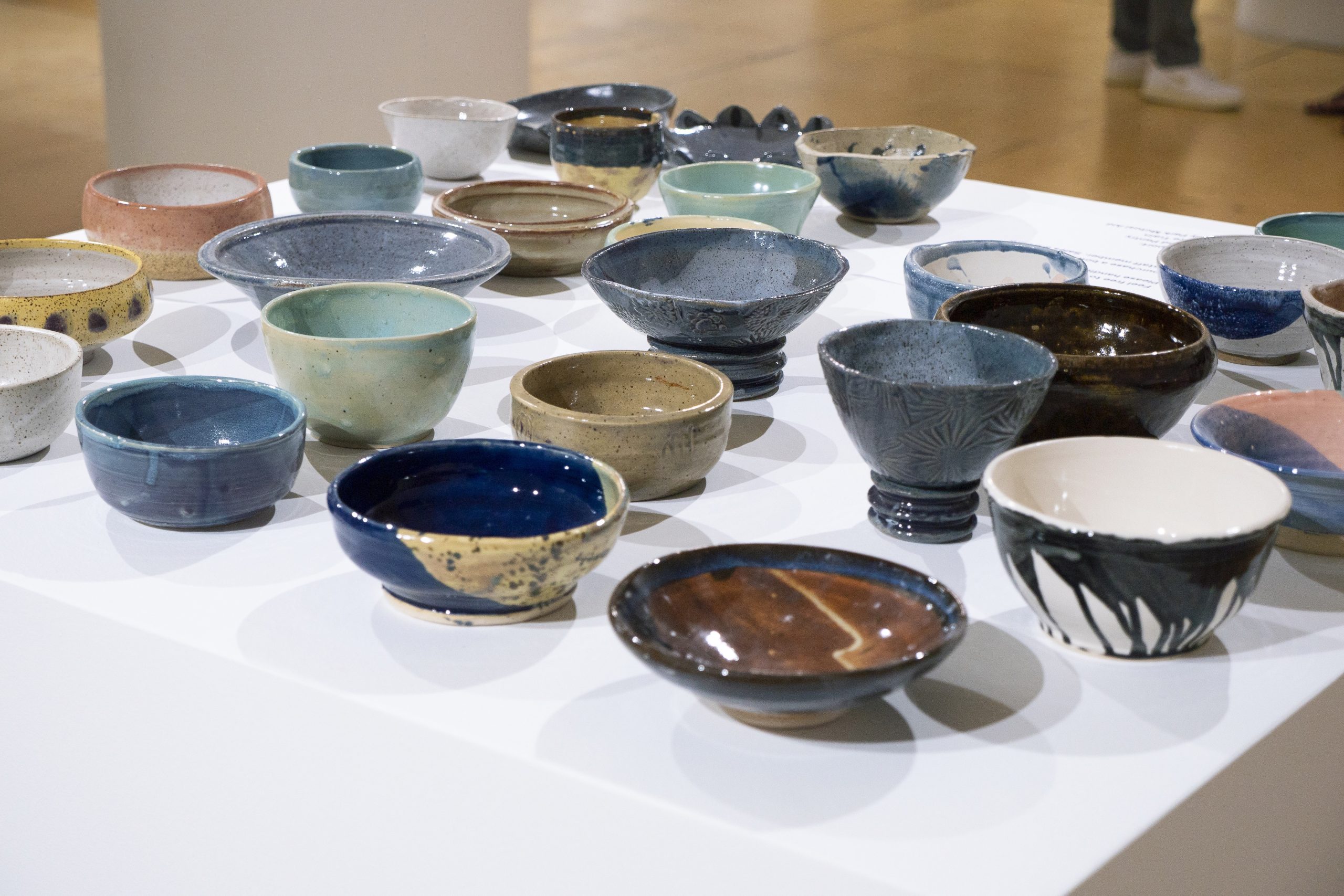 Array of ceramic bowls for the Third Empty Bowls Fundraiser|